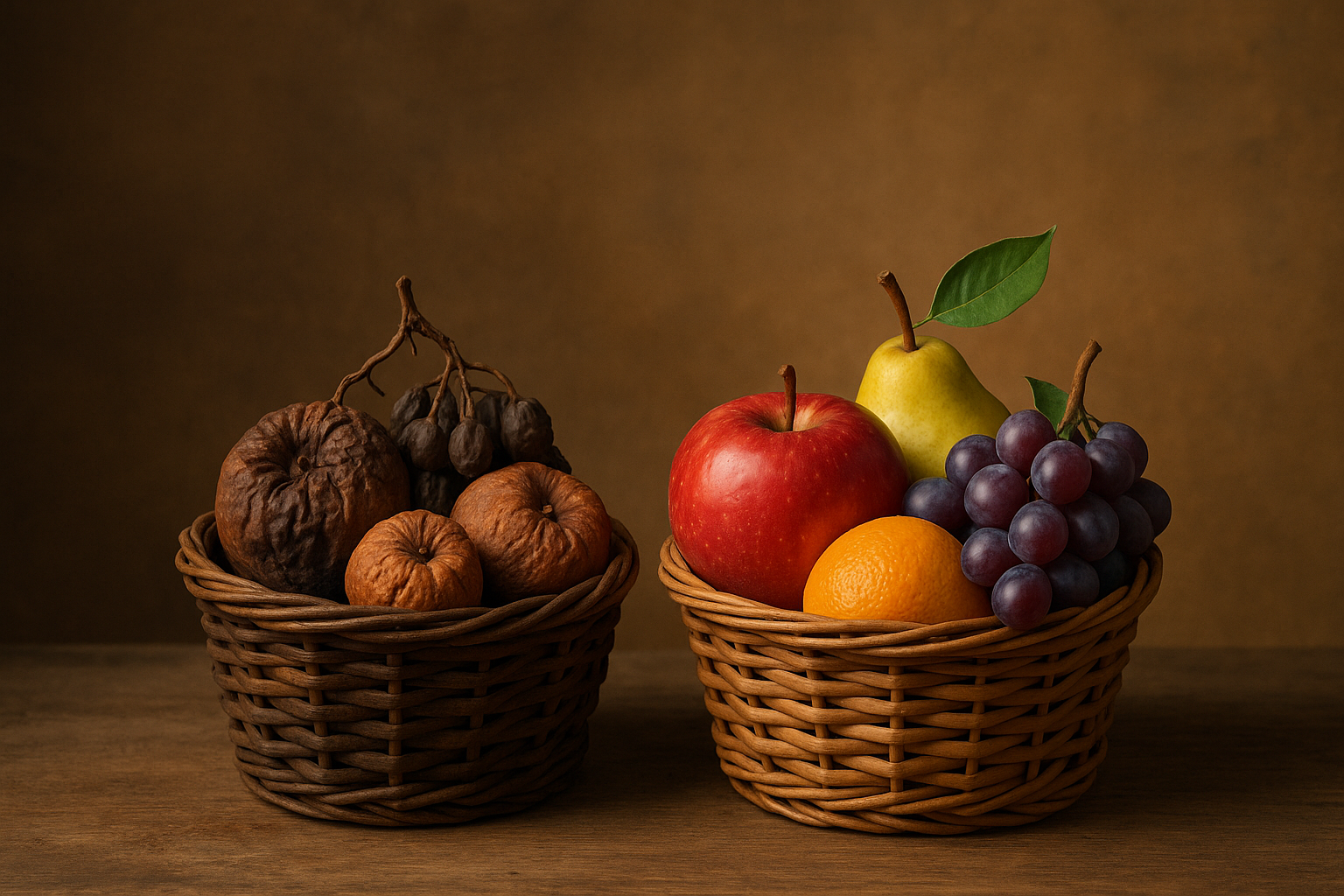 frutos en canastas