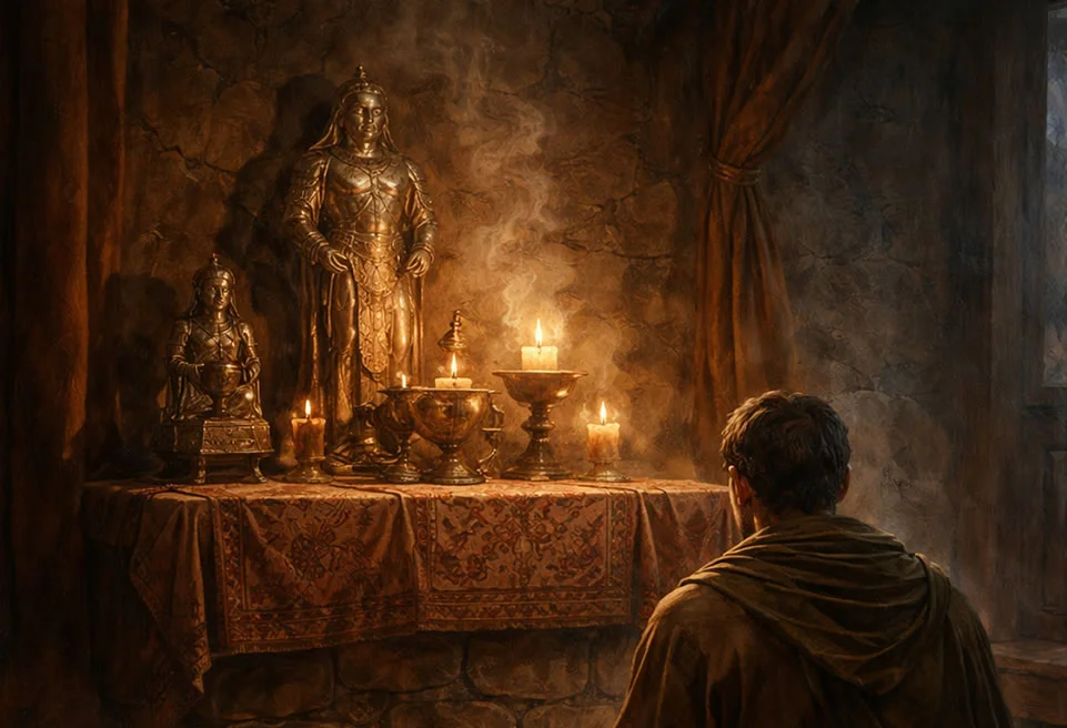 Un altar en la casa, pero lejos del cielo